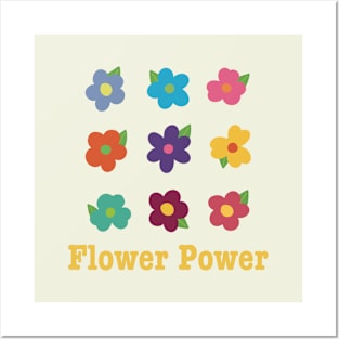 Flower Power in Vibrant Colors Posters and Art